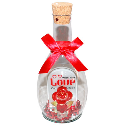 "Love Message in a Glass Jar -1602C-1-code005 - Click here to View more details about this Product